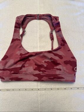 Bombshell Sportswear pink Camouflage Racerback Sports Bra